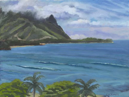 Across Hanalei Bay by Terry Lockman