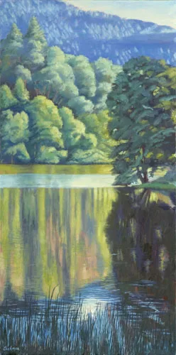 Afternoon Reflections, Lake Lagunitas by Terry Lockman