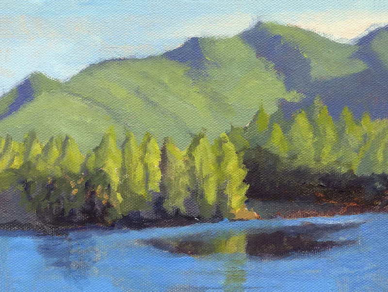 Afternoon Reflections at Lake Lagunitas II by Terry Lockman