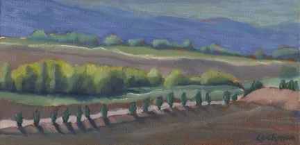 Below Pienza by Terry Lockman