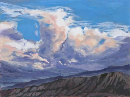 Evening Settles Over Rockies by Terry Lockman