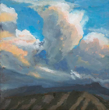 Evening Settles Over Rockies II by Terry Lockman