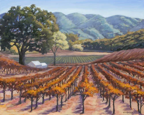 Fall Color on Vineyard Road by Terry Lockman