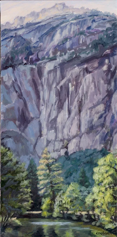 Fall in the Evening, Looking West, Yosemite by Terry Lockman