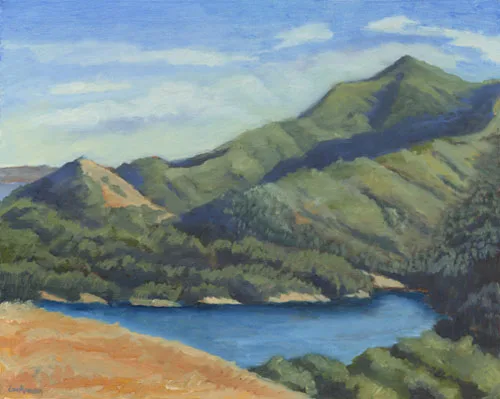Fall Shadows on Mt. Tam by Terry Lockman