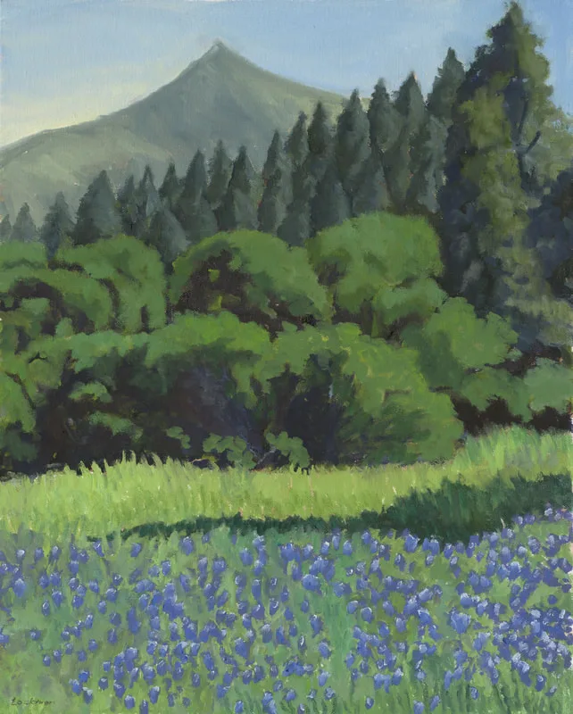 Lupine at Lake Lagunitas by Terry Lockman