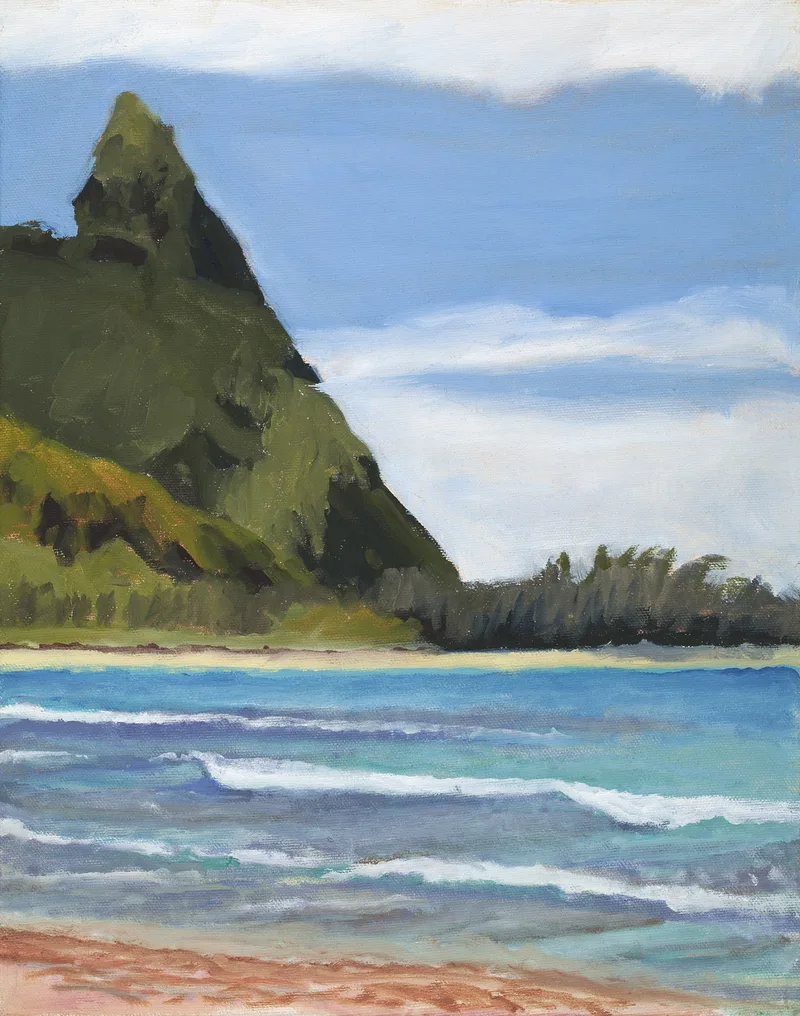 Image of Makana Peak Over Tunnels Beach