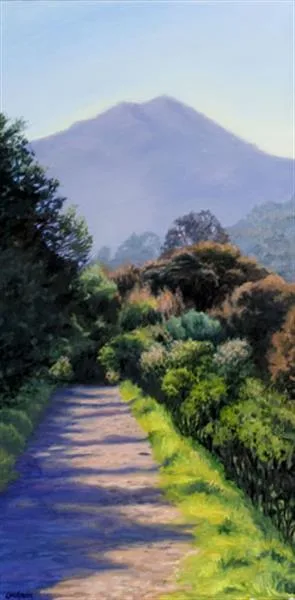 Afternoon Path Under the Mountain