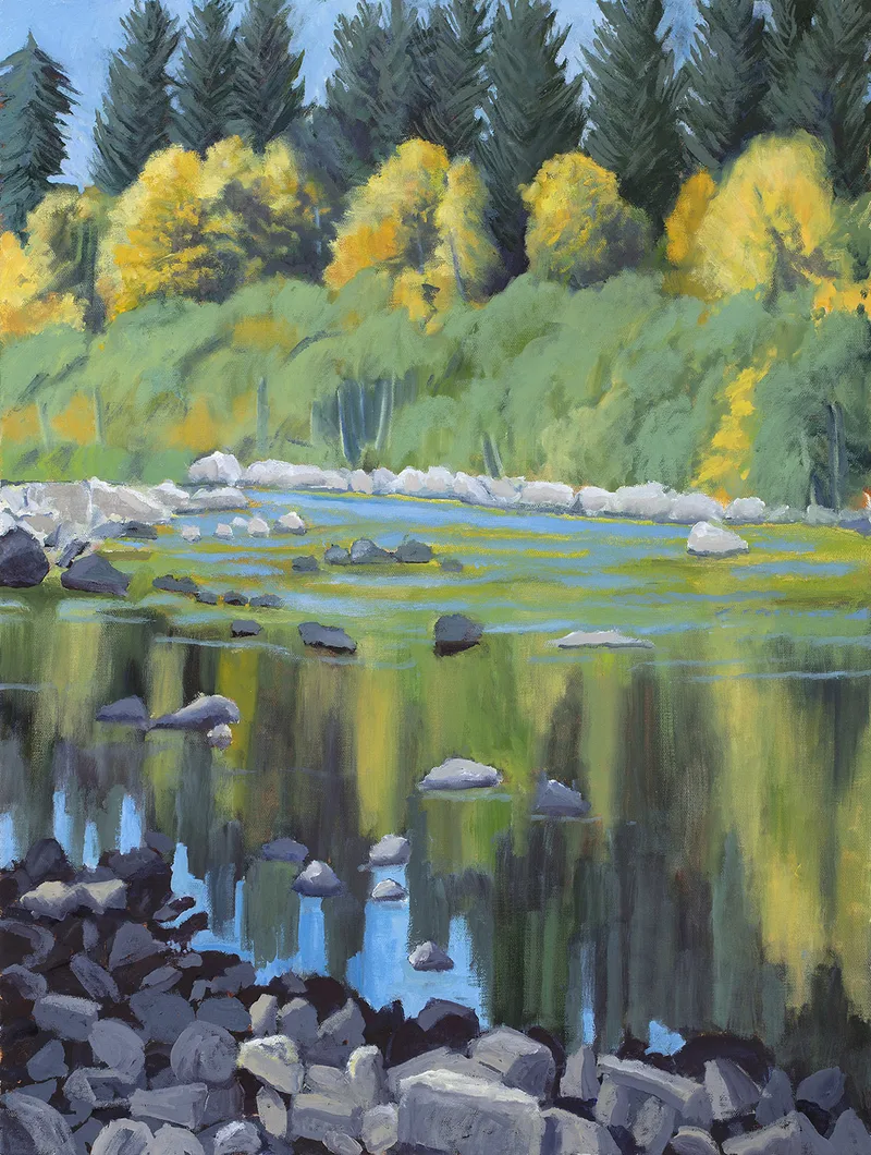 Image of Skykomosh River Near Foggy Logs