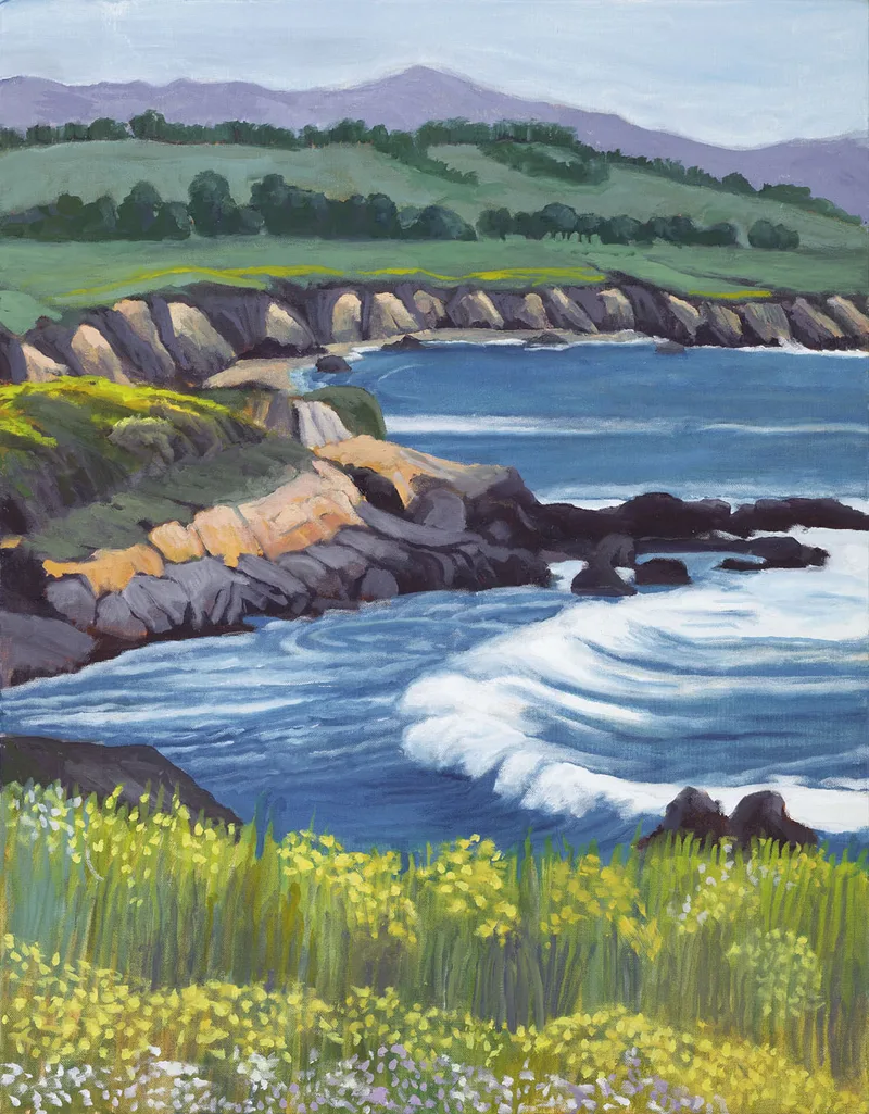 Image of Spring CA Coast Below Half Moon Bay