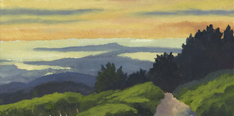 Sunset from Mt. Vision II by Terry Lockman