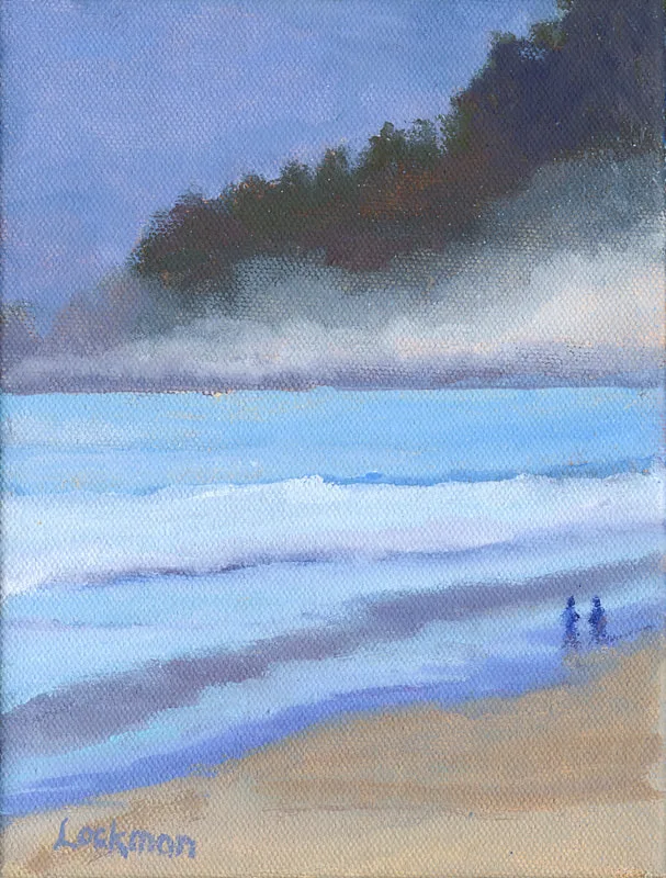 Walk Along the Oregon Coast II, 8x6, Sold