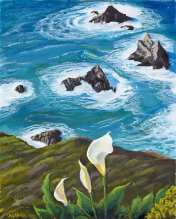 Wild Calas at Pt. Lobos by Terry Lockman