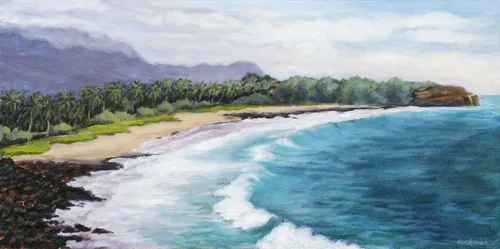 Winter at Shipwrecks Beach by Terry Lockman
