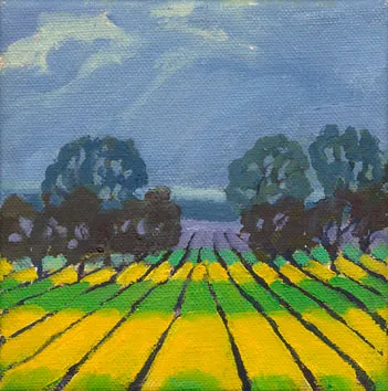 Winter Mustard, Napa III by Terry Lockman