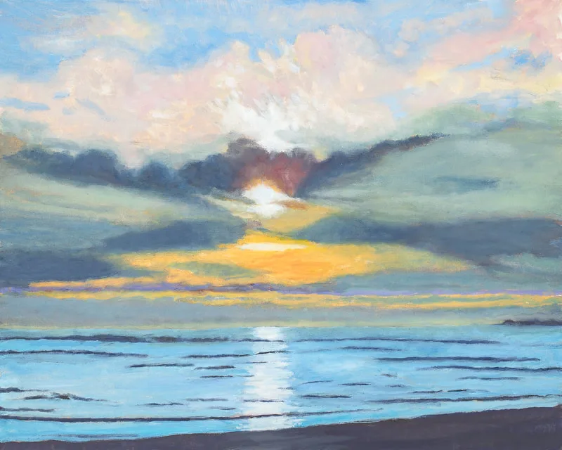 Image of Winter Sunset Stinson Beach