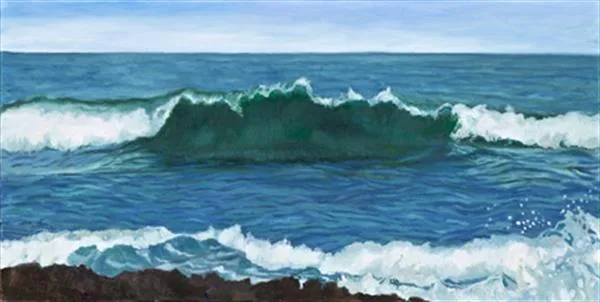 Winter Wave, Big Island by Terry Lockman